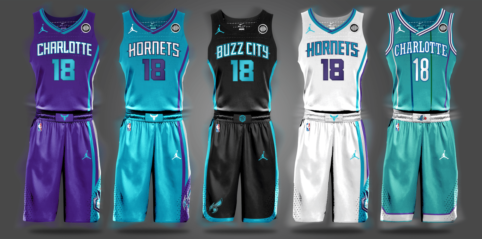 Charlotte Hornets Nike Uniforms005