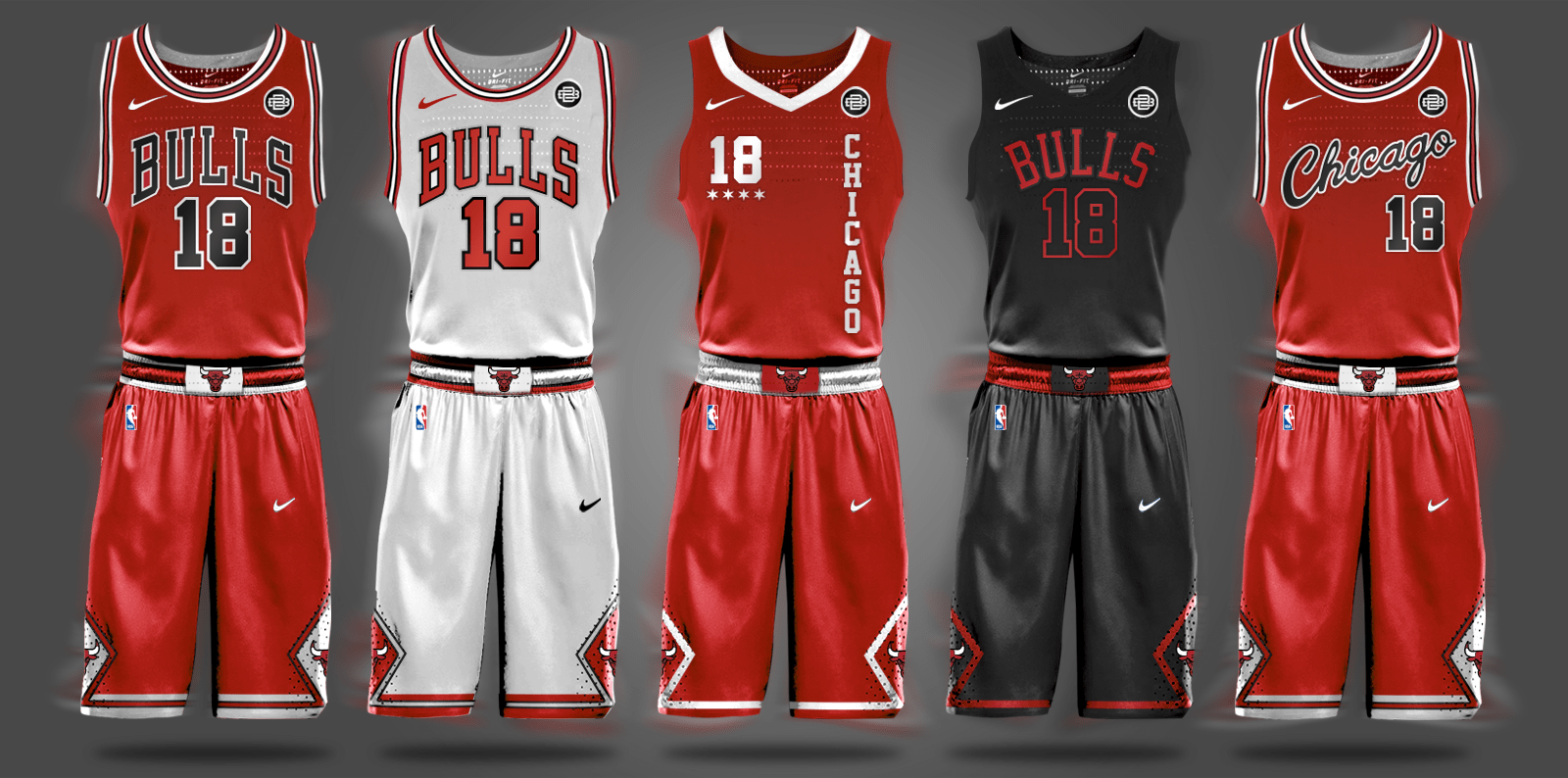 Chicago Bulls Nike Uniforms