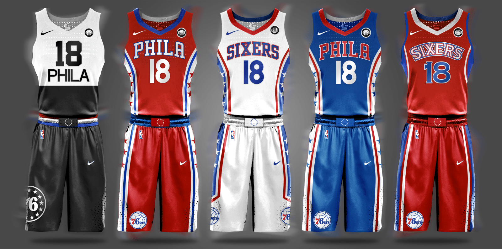 Phila Sixers Uniforms