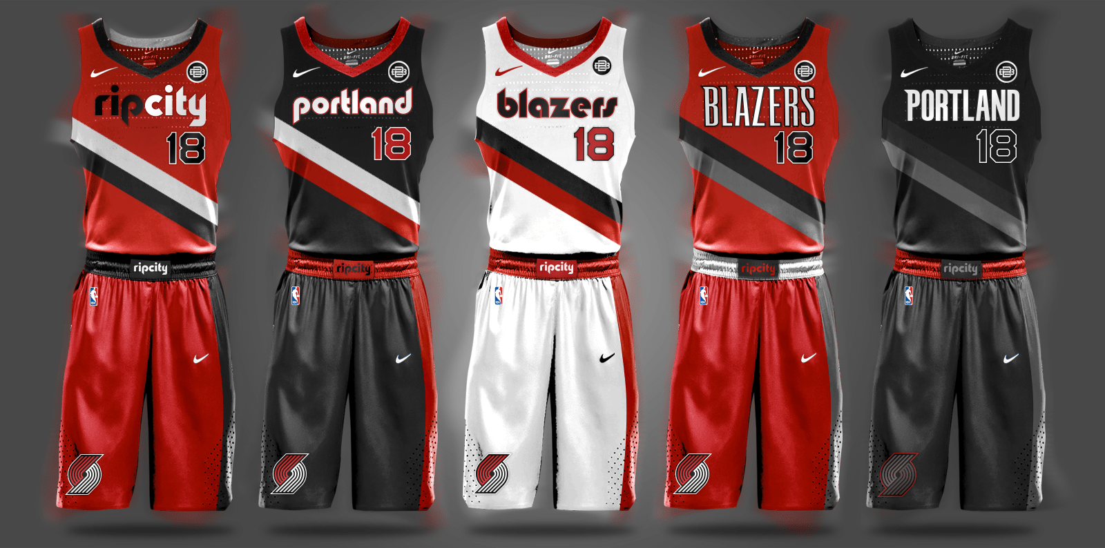 Portland Blazers Uniforms