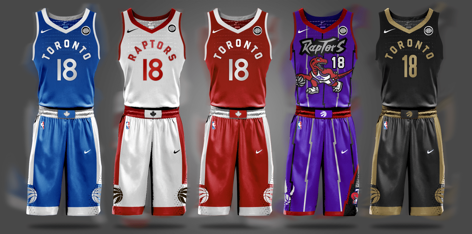 Toronto Raptors Nike Uniforms1