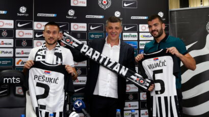 PARTIZAN PROMOVISAO NOVAJLIJE: Pešukić, Vujačić i Dinga crno-beli!