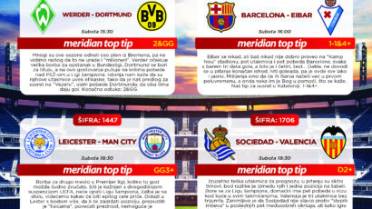 MERIDIANBET TOP TIP Golovi u Londonu, moćna Barsa, dvojka na Milan!