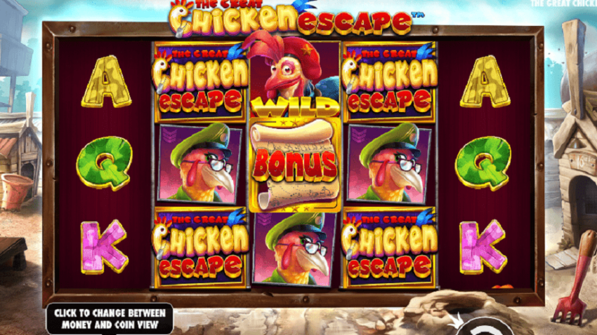 The Great Chicken Escape: Zaigrajte umetničko delo u Meridianbet kazinu!
