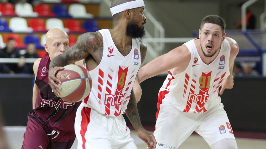 Zvezda se domogla plej-ofa ABA lige: Crveno-beli lako prošli kroz Železnik