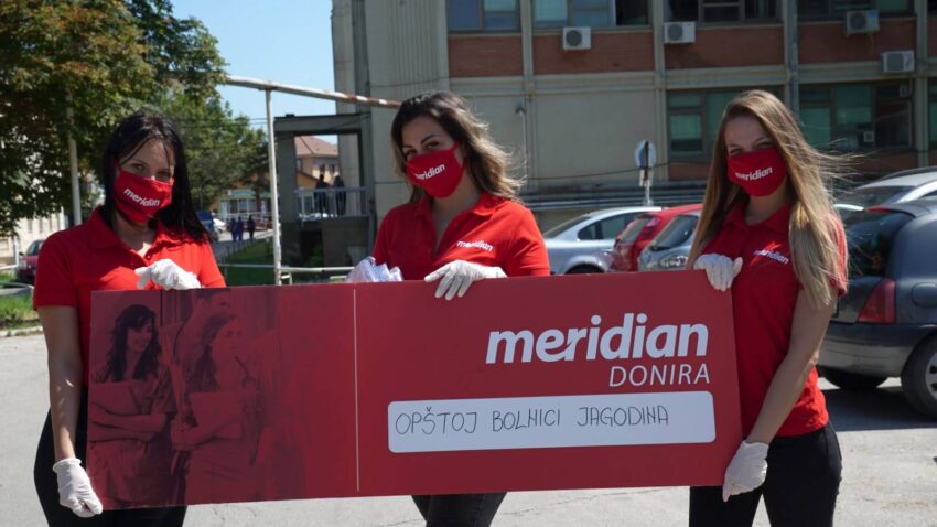 Meridian već tri meseca neprekidno uz naše medicinare - Donacija za Opštu bolnicu Jagodina