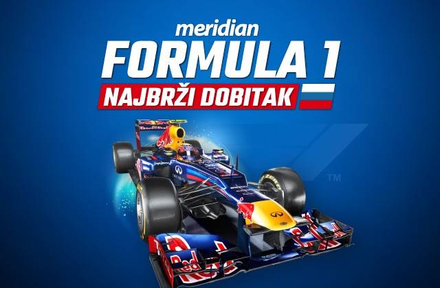 Samo u Meridianu - UŽIVO klađenje na trku Formule 1 uz Bonus od 1.000 RSD
