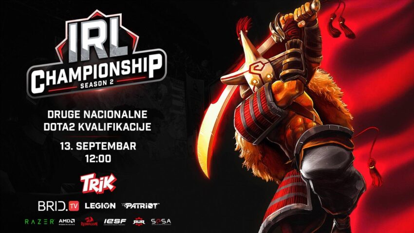 Druge nacionalne IRL 2020 Dota 2 kvalifikacije kreću 13.09 Prenos počinje u 12:00!