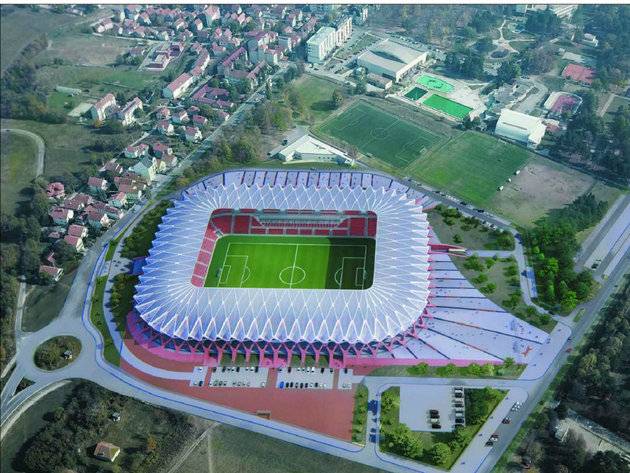 "Čika Dača" ide u istoriju: Evo kako izgleda novi stadion u Kragujevcu!