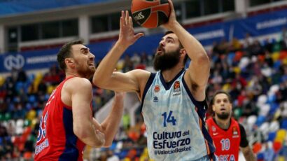 Evroliga: Kalinić vodio Valensiju, ali nedovoljno za CSKA!