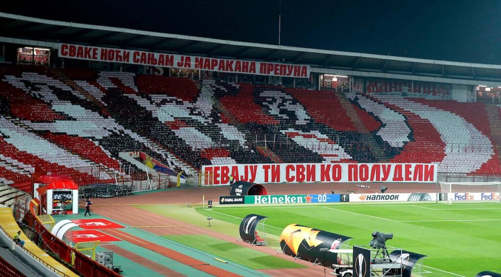 Tribine su prazne, ali je "duh" Delija tu, pogledajte poruku igračima Zvezde (FOTO) 1 zvezda slovan liberec 88785