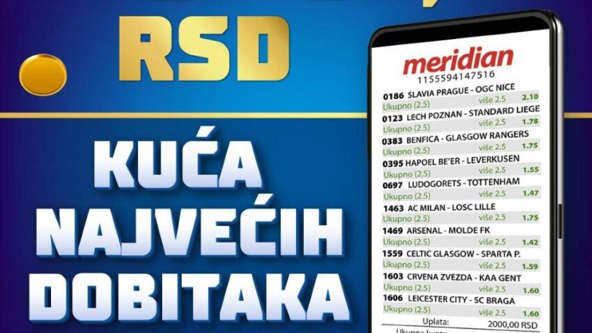 Liga Evrope i malo sreće za sjajnu zaradu u Meridianu! (FOTO)
