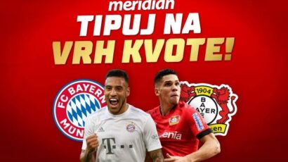PONUDA DANA: Kec na Everton 2.40, dvojka na Bajern 1.85 – NAJVEĆE KVOTE samo u Meridianu