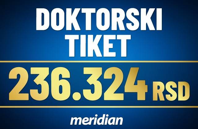 U MERIDIANU SAMO DOKTORSKI TIKETI: Prošao 7 parova za 236.000 DINARA!