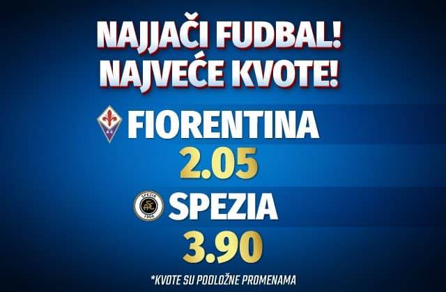 POKLON KVOTA: Vlahović i Milenković "stavljaju u džep" napadače Specije, kec 2.05 samo u Meridianu