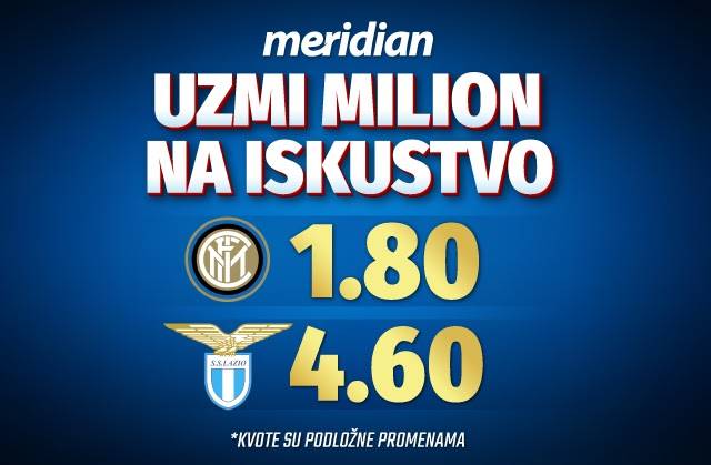 Ovo je već tradicija! Sjajan bonus i najbolje kvote ima - Meridian!