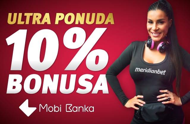 DANI BONUSA U MERIDIANU – 10% više za uplate putem Mobi banke