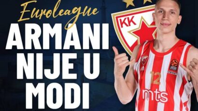 ARMANI VEČERAS IZLAZI IZ MODE – Uz 1.500 RSD bonusa i podrži Zvezdu u Evroligi