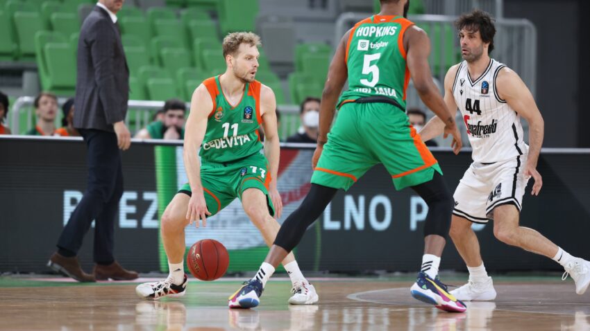 "Srpski" Virtus posle produžetka bolji od Cedevita Olimpije; Dabl-dabl Teodosića