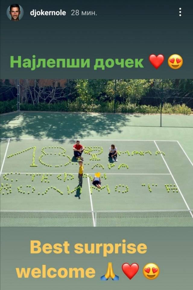 novak đoković-porodica-doček