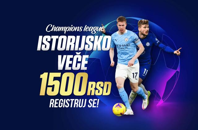 POKLON ZA FINALE - Preuzmi 1.500 RSD i pogodi ko osvaja Ligu šampiona