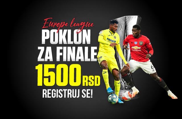POKLON ZA FINALE - Preuzmi 1.500 RSD i pogodi ko osvaja Ligu Evrope!