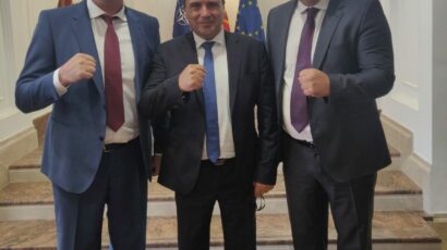 BOKS SPAJA REGION Nenad Borovčanin na prijemu u Skoplju!