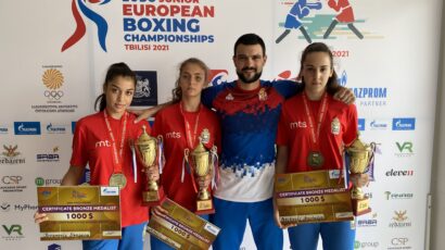 VELIKI USPEH NA EVROPSKOM PRVENSTVU Mlade srpske bokserke osvojile tri medalje u Gruziji
