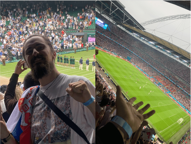 TOM KRUZ, BEKAM, VOJVOTKINJA I ON! Najluđa priča Srbina u Londonu: Vodio je navijanje za Đokovića, pa gledao pobedu Italije na Vembliju!