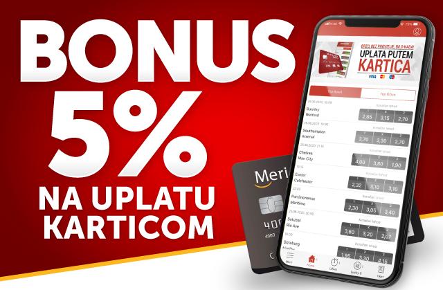 5% bonusa na kartice i 1.000 DINARA NA POKLON - Meridian danas poklanja svima!