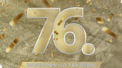 JSD PARTIZAN SLAVI 76. ROĐENDAN!