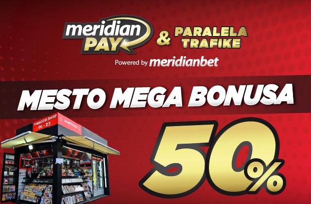 VRHUNSKI BONUSI NIKAD BLIŽI: Meridian Pay ti pruža 50% veće mogućnosti za ONLINE KLAĐENJE!