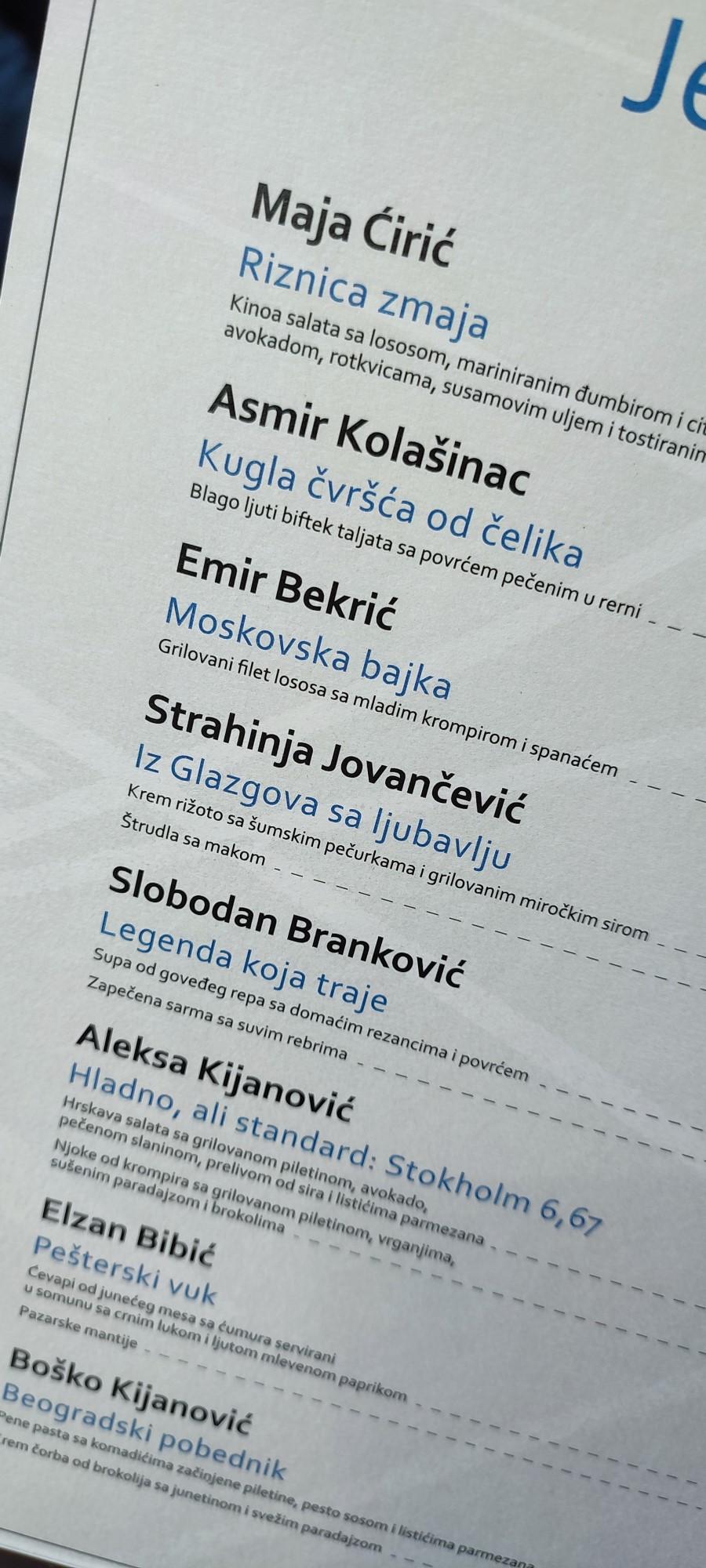 SRPSKA ATLETIKA DOBIJA SVOJ UKUS: Jelovnik sa omiljenim specijalitetima naših atletičara (FOTO) 2 srpska atletika-jelovnik