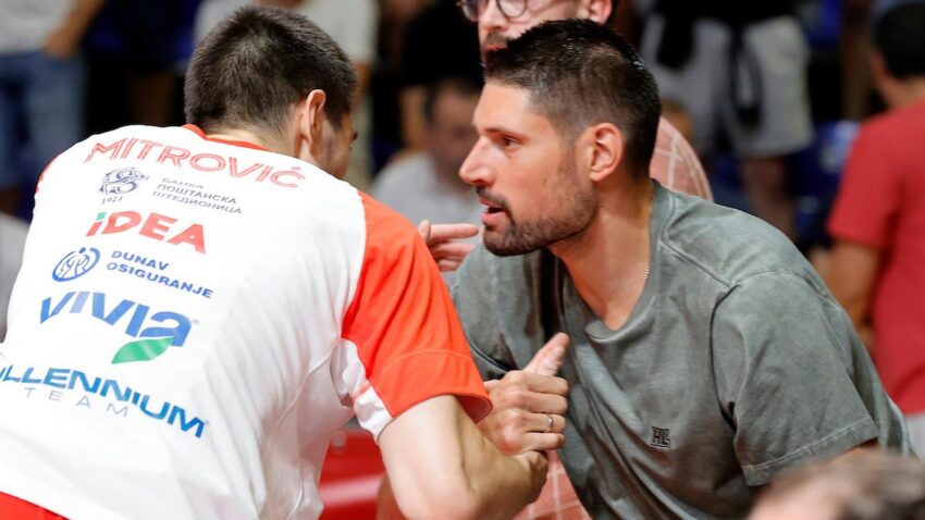 NBA ZVEZDA U PIONIRU: Zvezdu bodri i Nikola Vučević, uz zagrljaj sa Radonjićem (VIDEO)