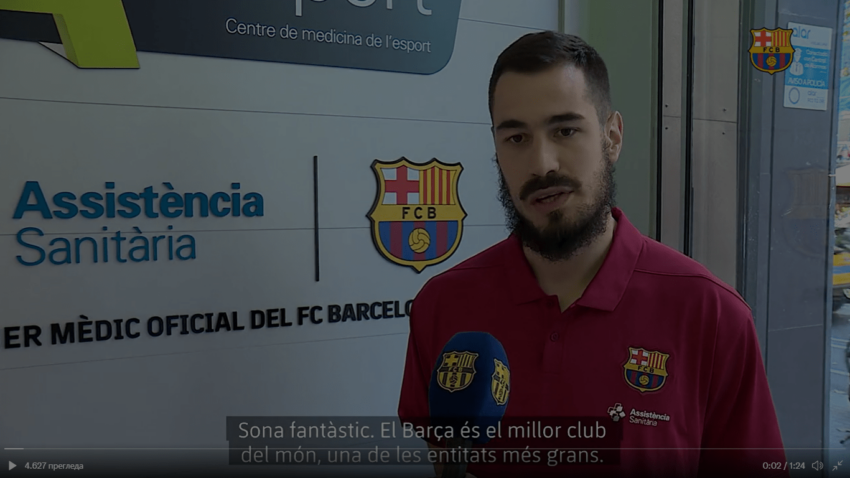 KALINIĆ ZVANIČNO PREDSTAVLJEN: Barselona je najveći klub na svetu, čast mi je što sam ovde! (VIDEO)