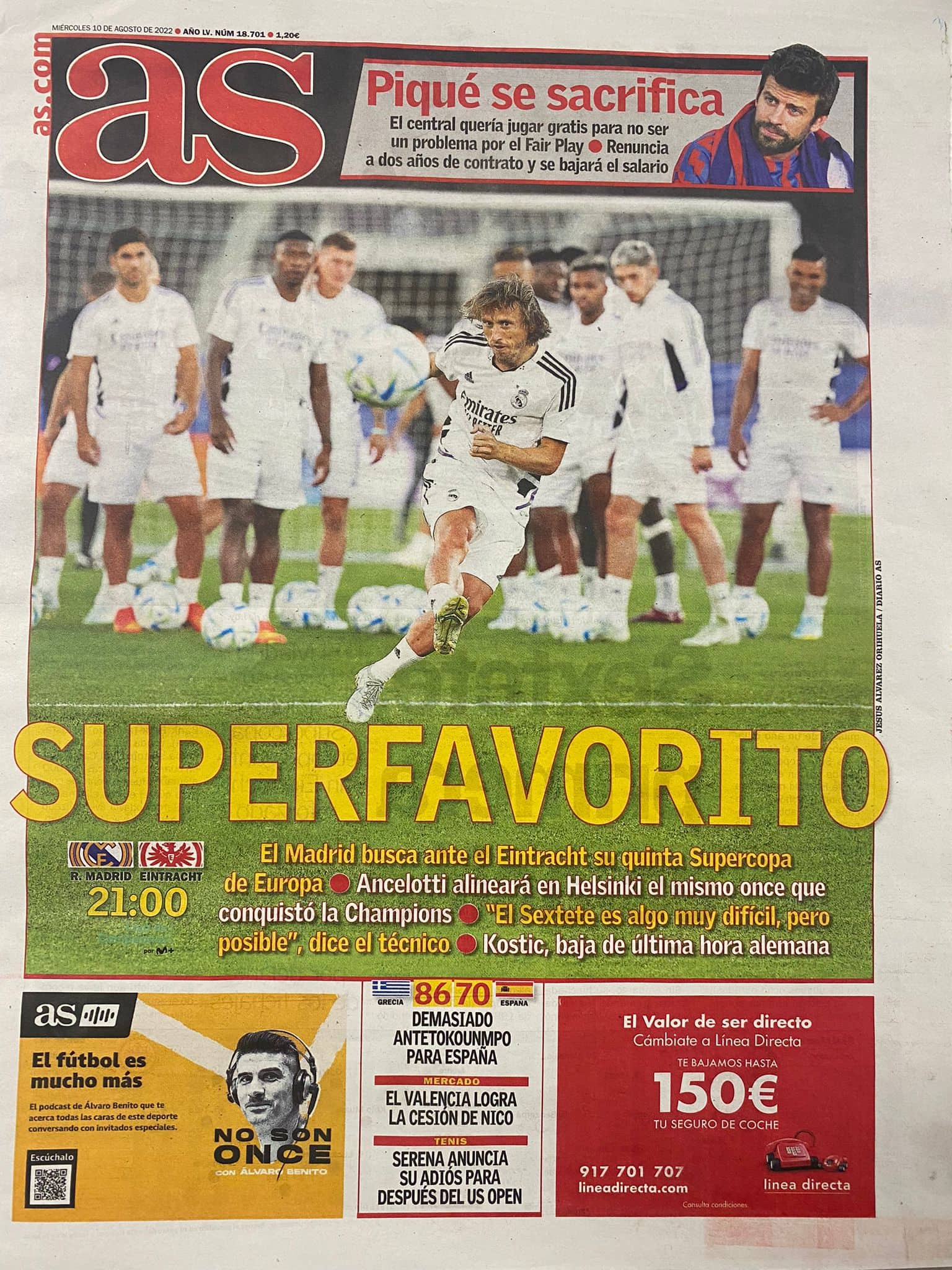 Španski As, naslovna strana (FOTO: Privatna arhiva)