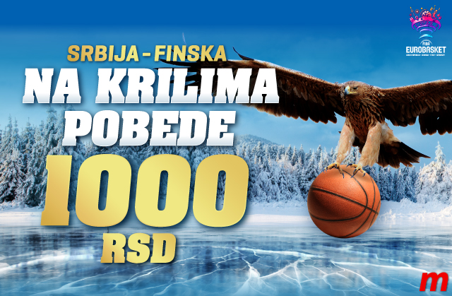 ZA TREĆU U NIZU NA EVROBASKETU: Podrži Srbiju, iskoristi NAJVEĆE KVOTE i kladi se u Meridianu!