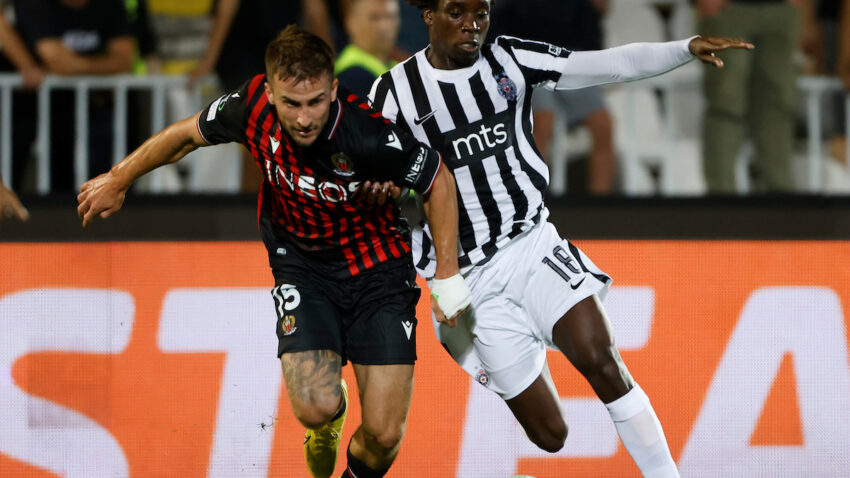 PARTIZAN JE NAUČIO - FUDBAL JE SUROVA IGRA: Crno-beli dobili lekciju od Nice i odložili pitanje prolaska za poslednje kolo!