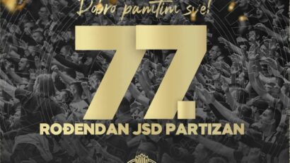 PARTIZAN SLAVI ROĐENDAN: Crno-belo društvo postoji 77 godina!