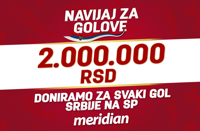 NAVIJAMO ZA “ORLOVE”, NAVIJAMO ZA GOLOVE: Meridian svaki pogodak Srbije nagrađuje sa 2 MILIONA DINARA!