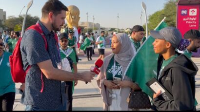“ZAŠTO ME TO PITATE?” Navijačica Saudijske Arabije iznenađena pitanjem u Kataru! (VIDEO)