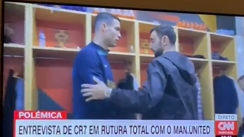 RONALDO DOČEKAN "NA NOŽ": Hladan pozdrav Bruna i zbunjeni pogled Kristijana (VIDEO)