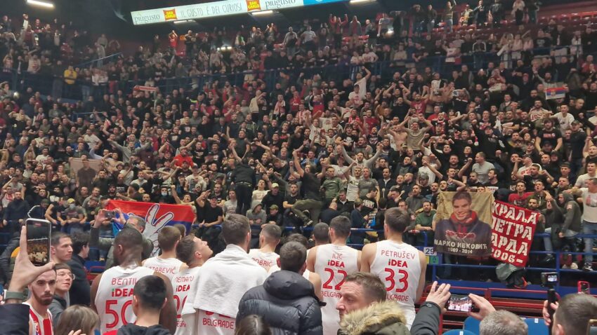 Nisu samo "delije" u "Pioniru": Neočekivane scene pred meč Zvezde u Evroligi (VIDEO)