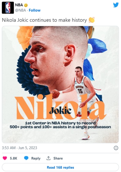 Jokić upisao još jedan rekord (FOTO) 1 Nikola Jokić-NBA