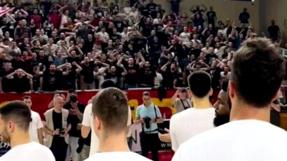 Delirijum u Železniku: “Delije” sa igračima slave titulu šampiona Srbije (VIDEO)