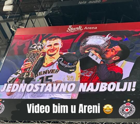 Đoković i Jokić iznad svih: Ovako je Partizan pozdravio dve legende (FOTO)