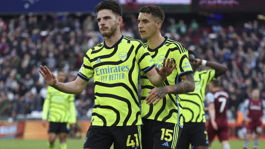Arsenal se iživljavao nad Vest Hemom - šest golova u mreži i savršeno popodne "grešnog" Deklana Rajsa