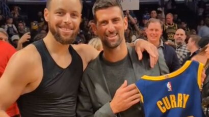 Najbolji sa najboljim – Đoković i Kari razmenili poklone u Los Anđelesu (VIDEO)