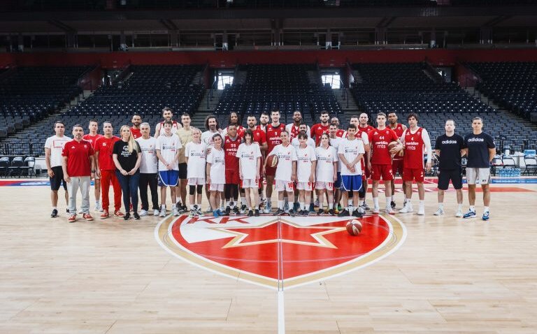 Druženje sportista Specijalne Olimpijade Srbije i igrača Crvene zvezde Meridianbet (VIDEO)