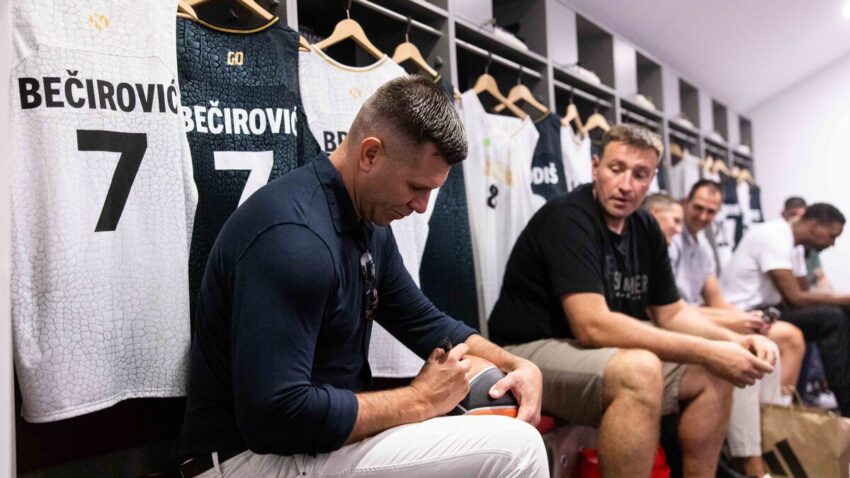 Sani Bećirović, direktor PAO, nasmejan čak i na priču o Lesoru u NBA: Možda Partizan bude kao mi prošle sezone